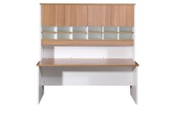 Desk and pigeon hole hutch-2