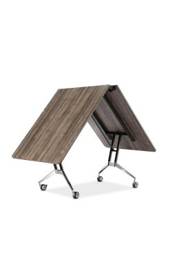Folding rolling conference table-1