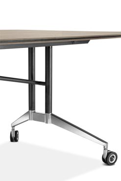 Folding rolling conference table-2
