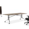 Folding rolling conference table-5