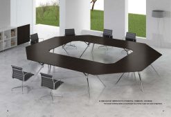 Louis O shaped conference table scene