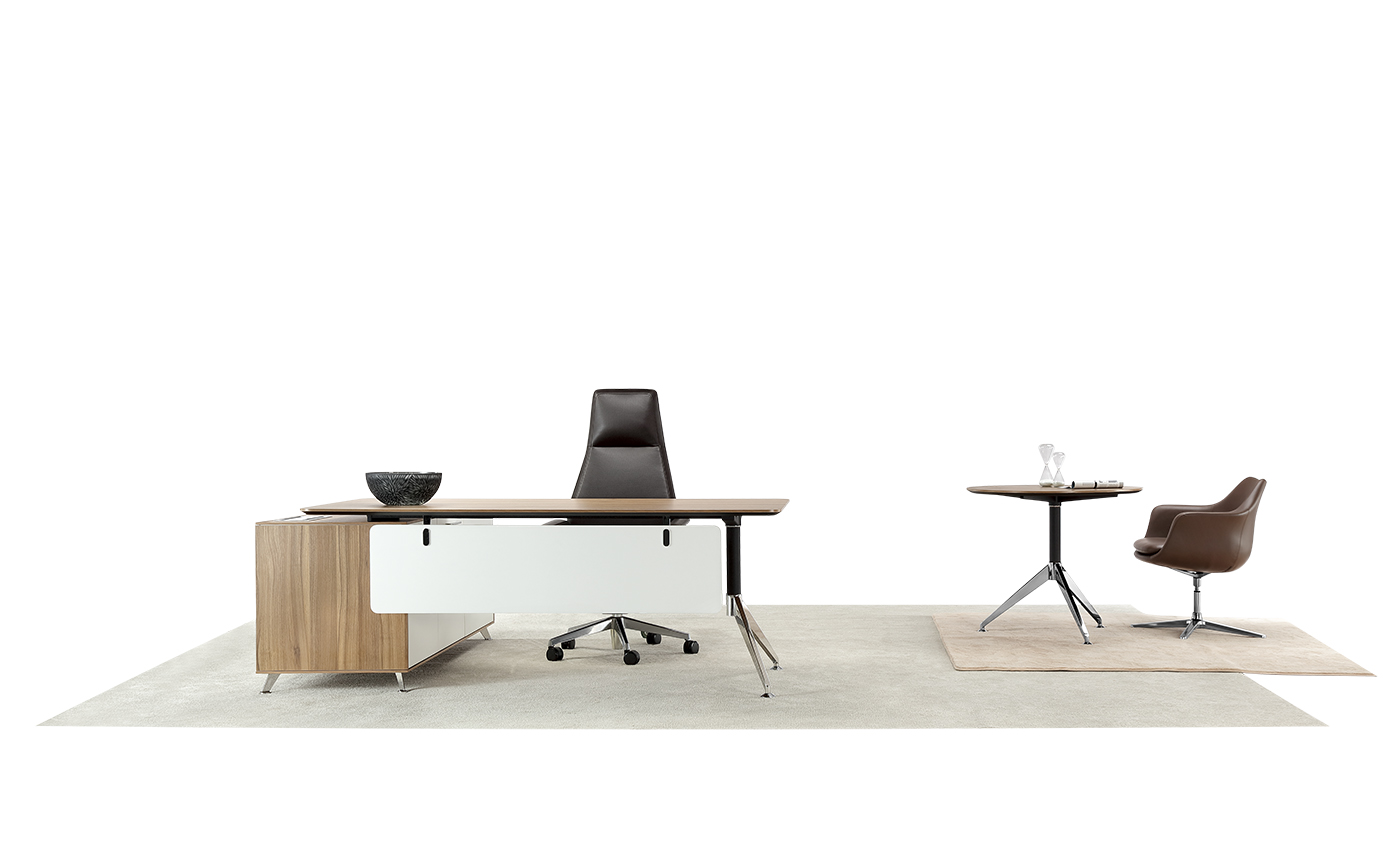 Morgan round conference table scene